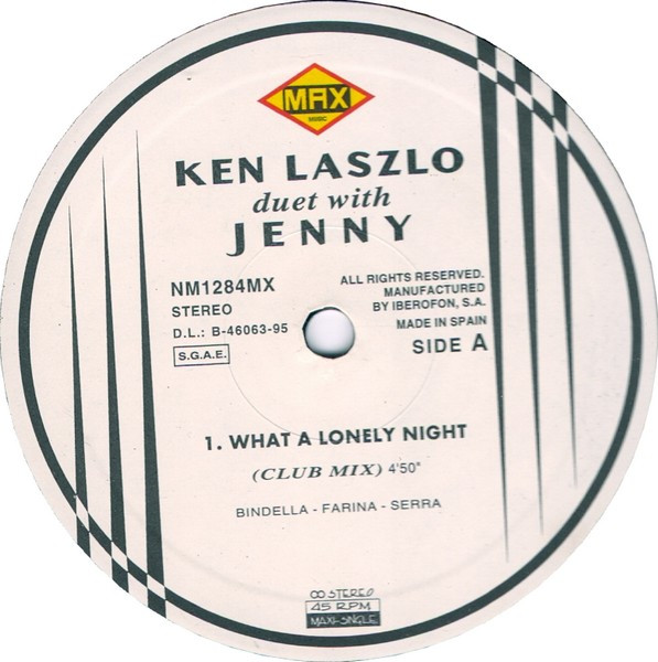 Ken Laszlo, Jenny Kee - What A Lonely Night